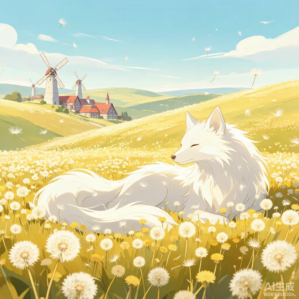 The Fox in the Dandelion Sea
